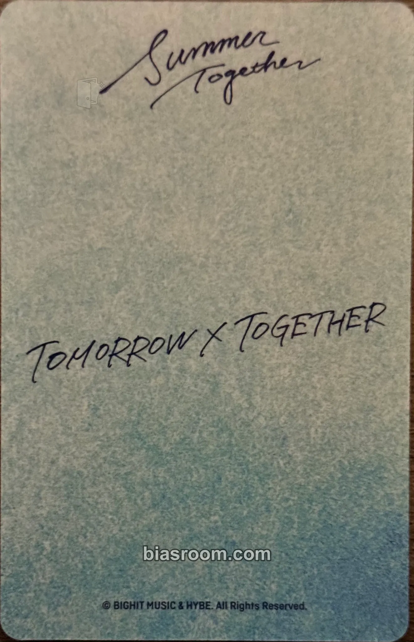 Summer Together Photocard - TOMORROW X TOGETHER | Bias Room