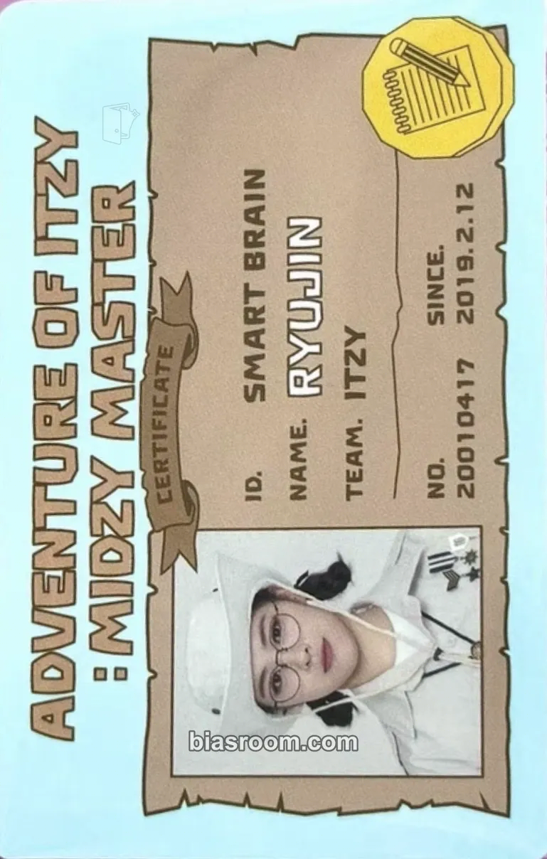 Ryujin The 1st Fan Meeting ITZY, MIDZY, Let's Fly! "Adventure of ITZY⎈MIDZY Master" Photocard - ITZY - ITZY K-pop photocard