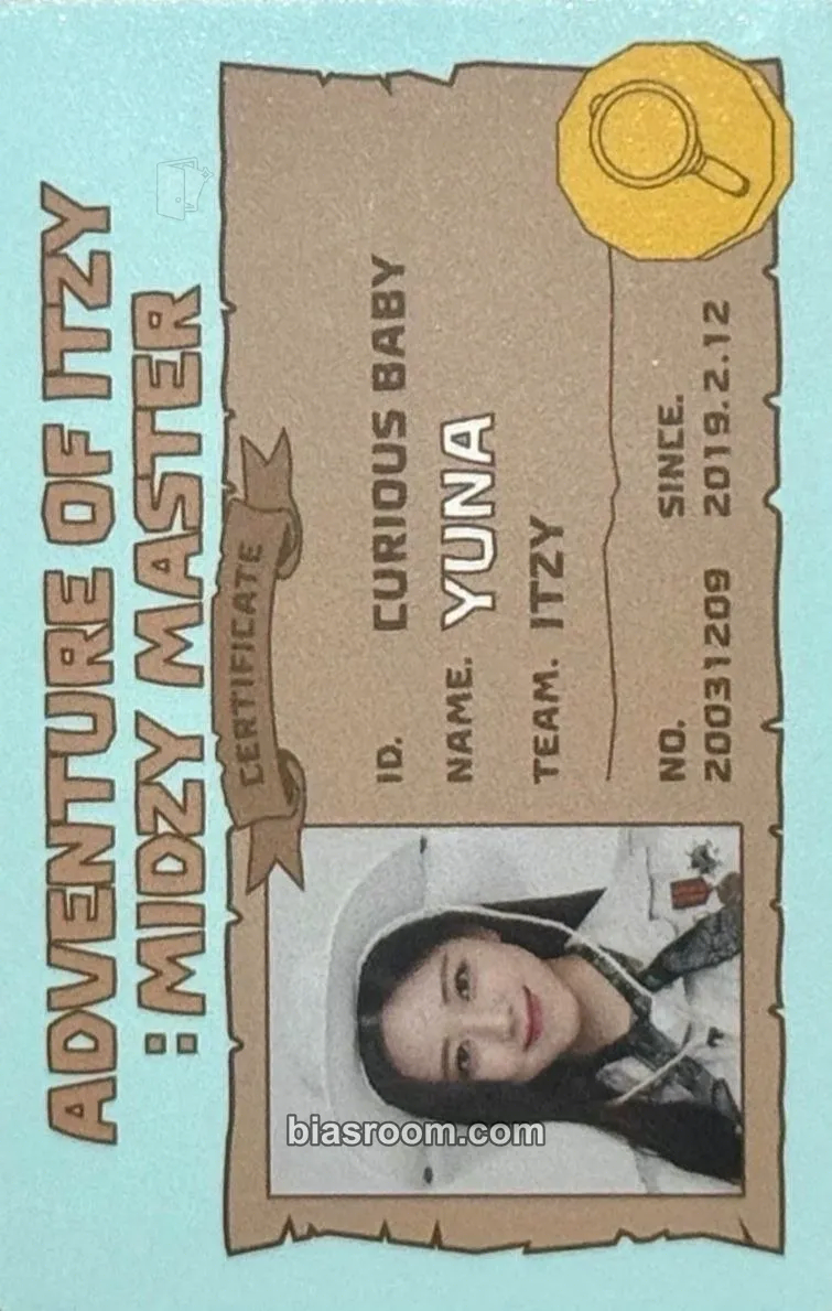 Yuna The 1st Fan Meeting ITZY, MIDZY, Let's Fly! "Adventure of ITZY⎈MIDZY Master" Photocard - ITZY - ITZY K-pop photocard