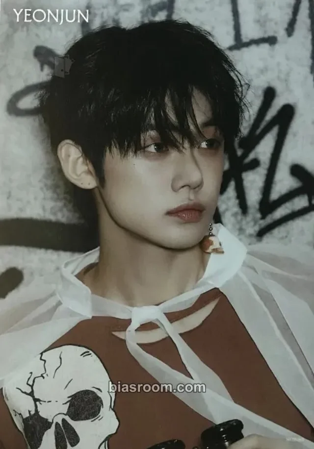 TOMORROW X TOGETHER - Yeonjun - 誓い (CHIKAI) Album pob (pre-order benefit) tower records flyer