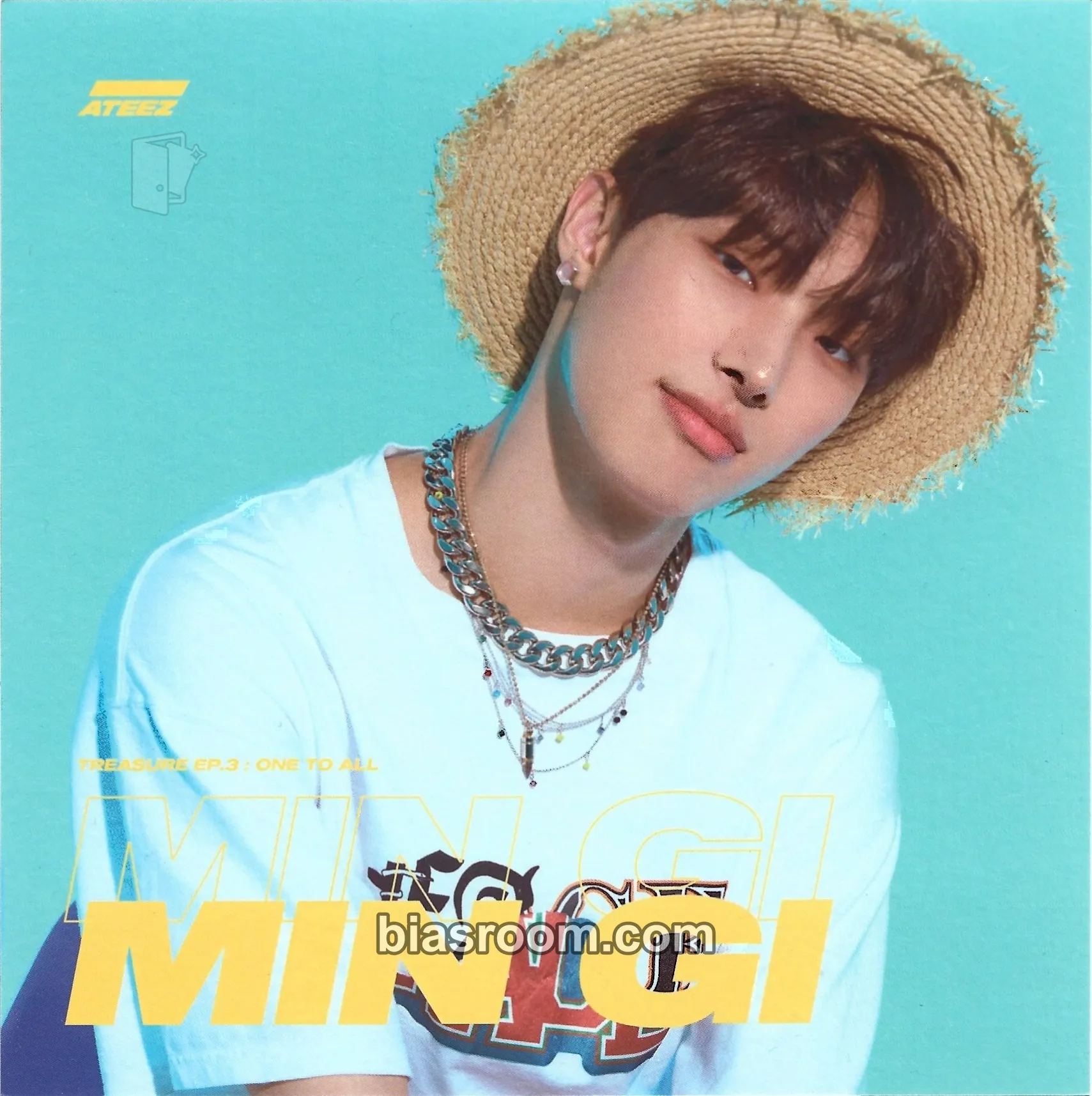 Mingi TREASURE EP.3 : One To All Photocard - ATEEZ - ATEEZ K-pop photocard