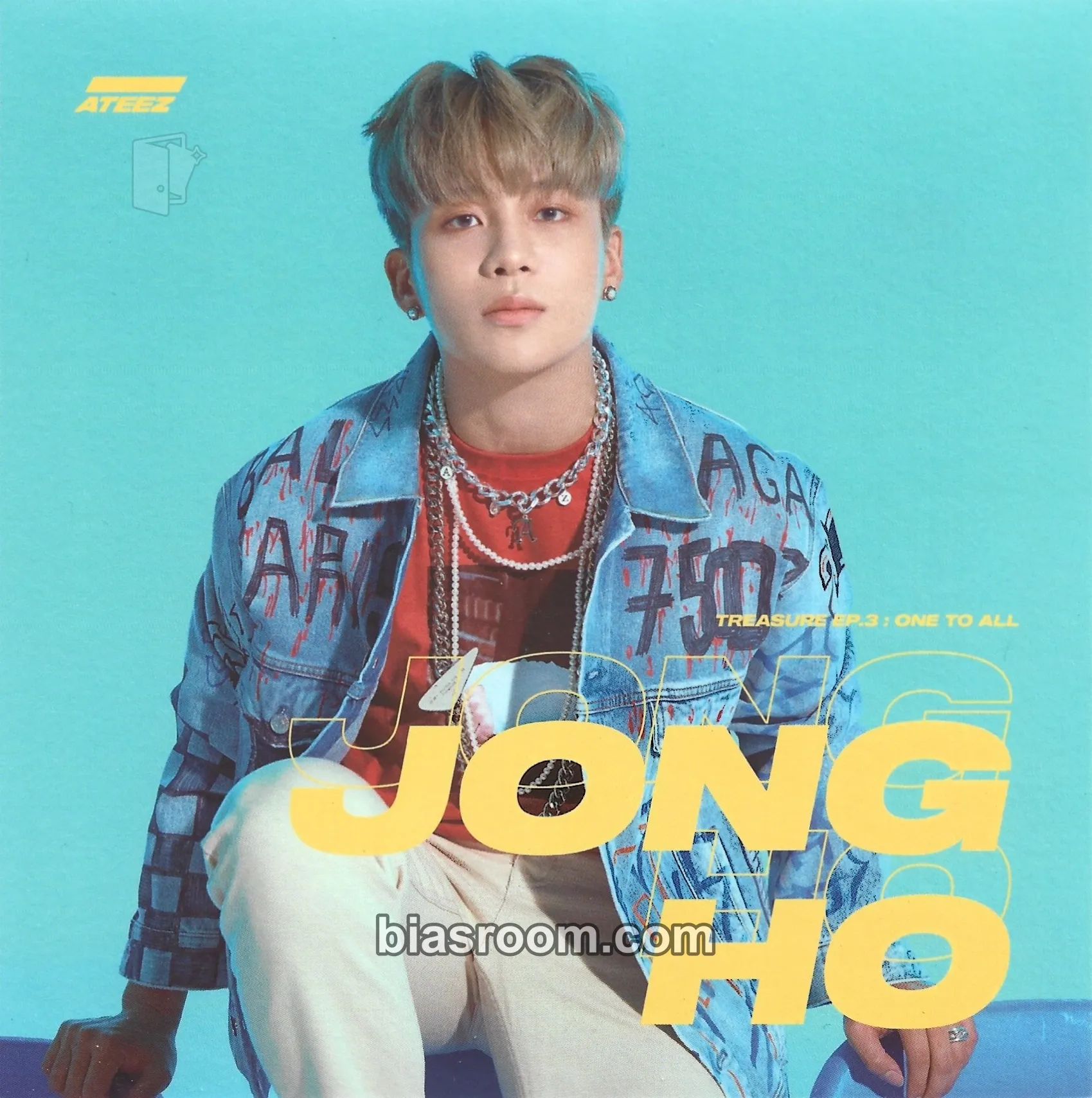 Jongho TREASURE EP.3 : One To All Photocard - ATEEZ - ATEEZ K-pop photocard