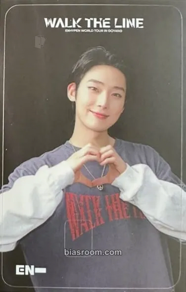 Sunoo WORLD TOUR WALK THE LINE IN GOYANG Photocard - ENHYPEN - ENHYPEN K-pop photocard