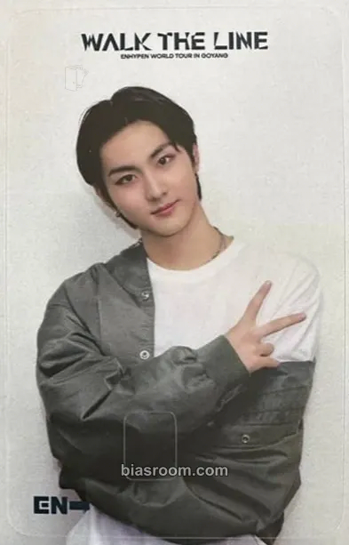 Jungwon WORLD TOUR WALK THE LINE IN GOYANG Photocard - ENHYPEN - ENHYPEN K-pop photocard