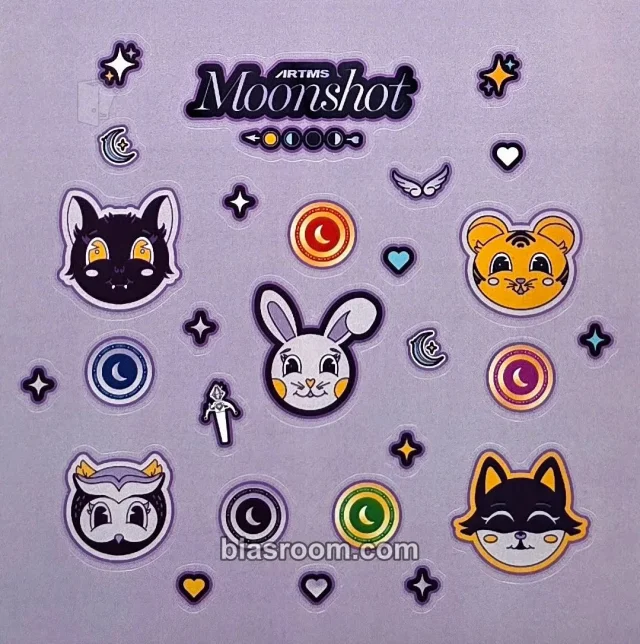 ARTMS - Moonshot Tour Event sticker sheet cafe event tour merch