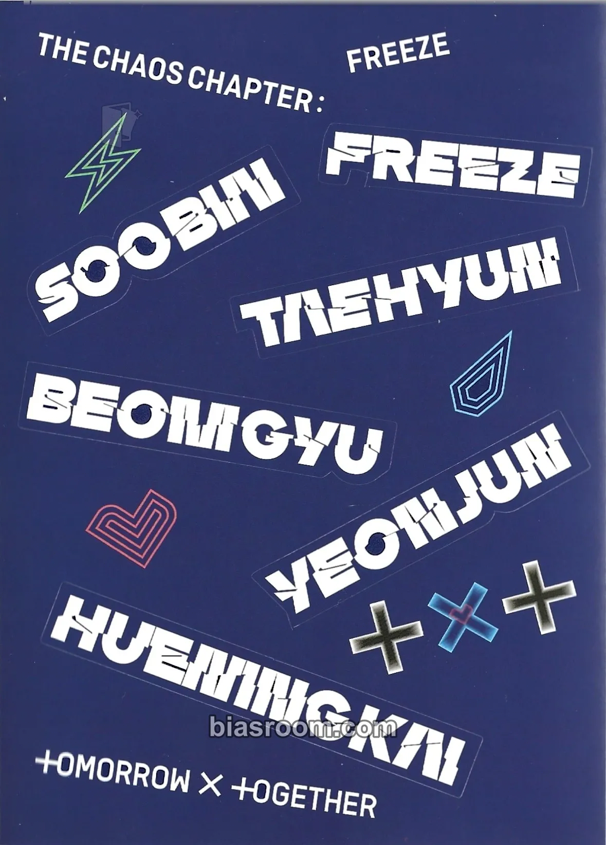 The Chaos Chapter: FREEZE Photocard - TOMORROW X TOGETHER - TOMORROW X TOGETHER K-pop photocard