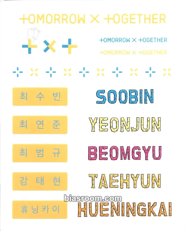TOMORROW X TOGETHER - The Dream Chapter: Star Album sticker sheet album inclusion