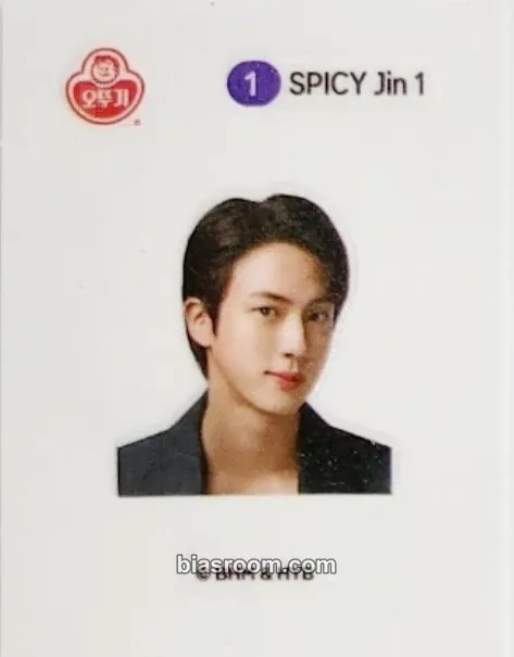 Jin Jin x Jin Ramen (OTOKI) Photocard - BTS - BTS K-pop photocard