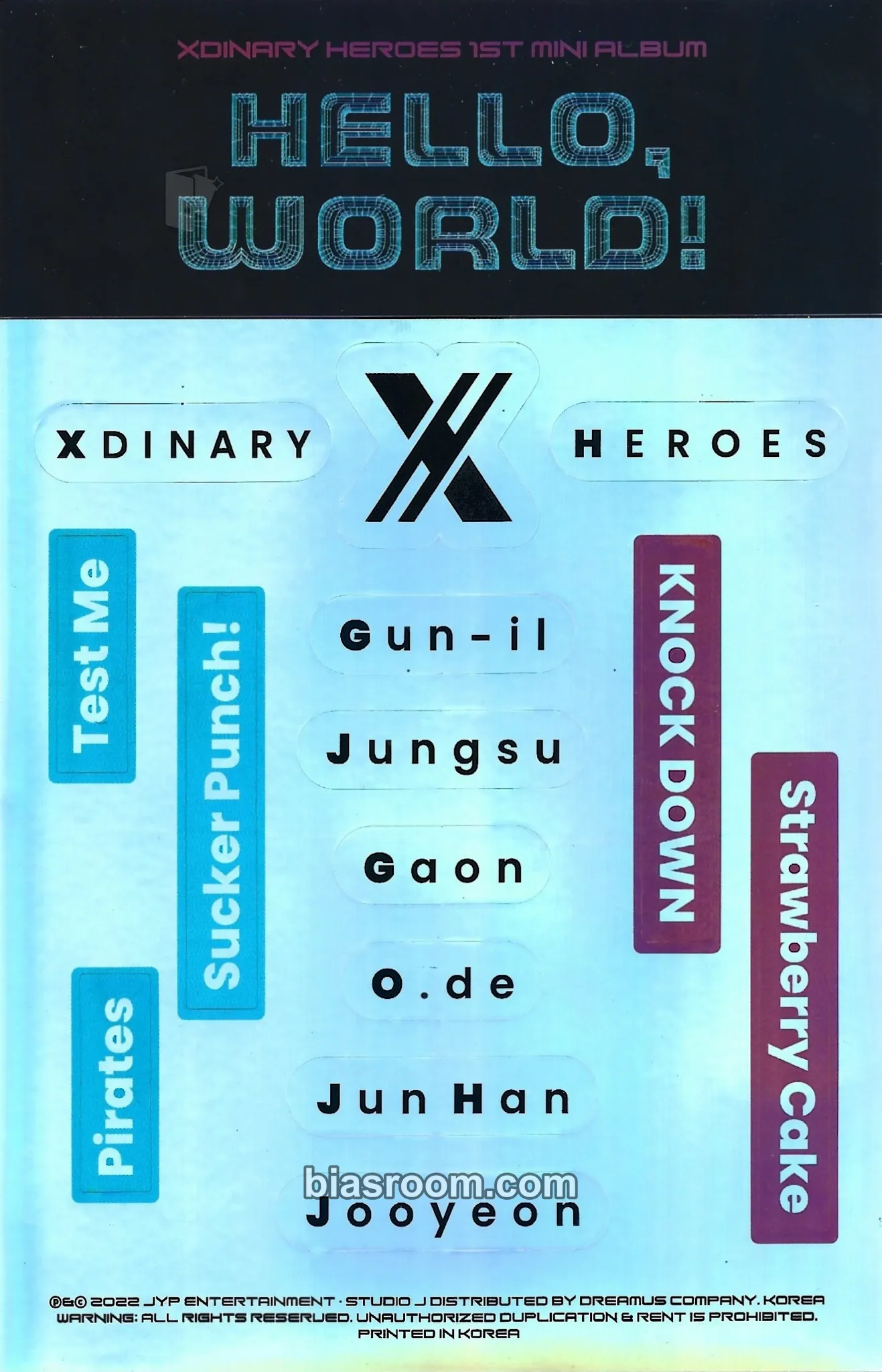 Hello, World! Photocard - Xdinary Heroes - Xdinary Heroes K-pop photocard