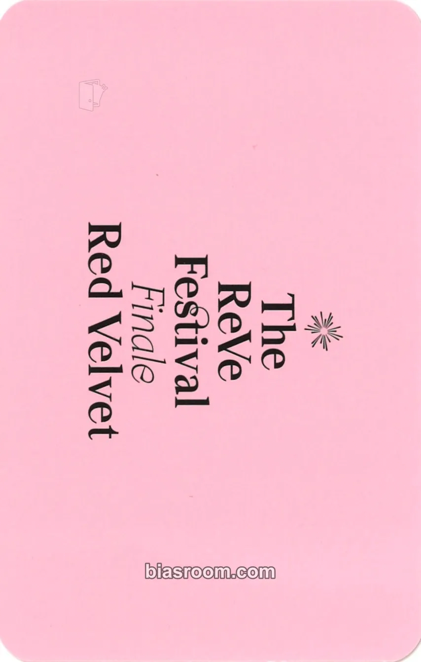 Wendy The ReVe Festival: Finale Photocard - Red Velvet | Bias Room