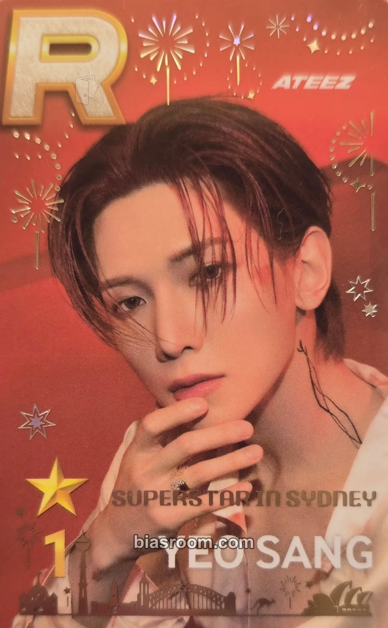 Yeosang SUPERSTAR × ATEEZ Photocard - ATEEZ - ATEEZ K-pop photocard
