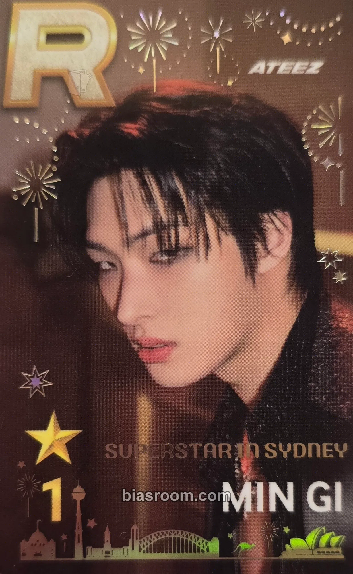 Mingi SUPERSTAR × ATEEZ Photocard - ATEEZ - ATEEZ K-pop photocard