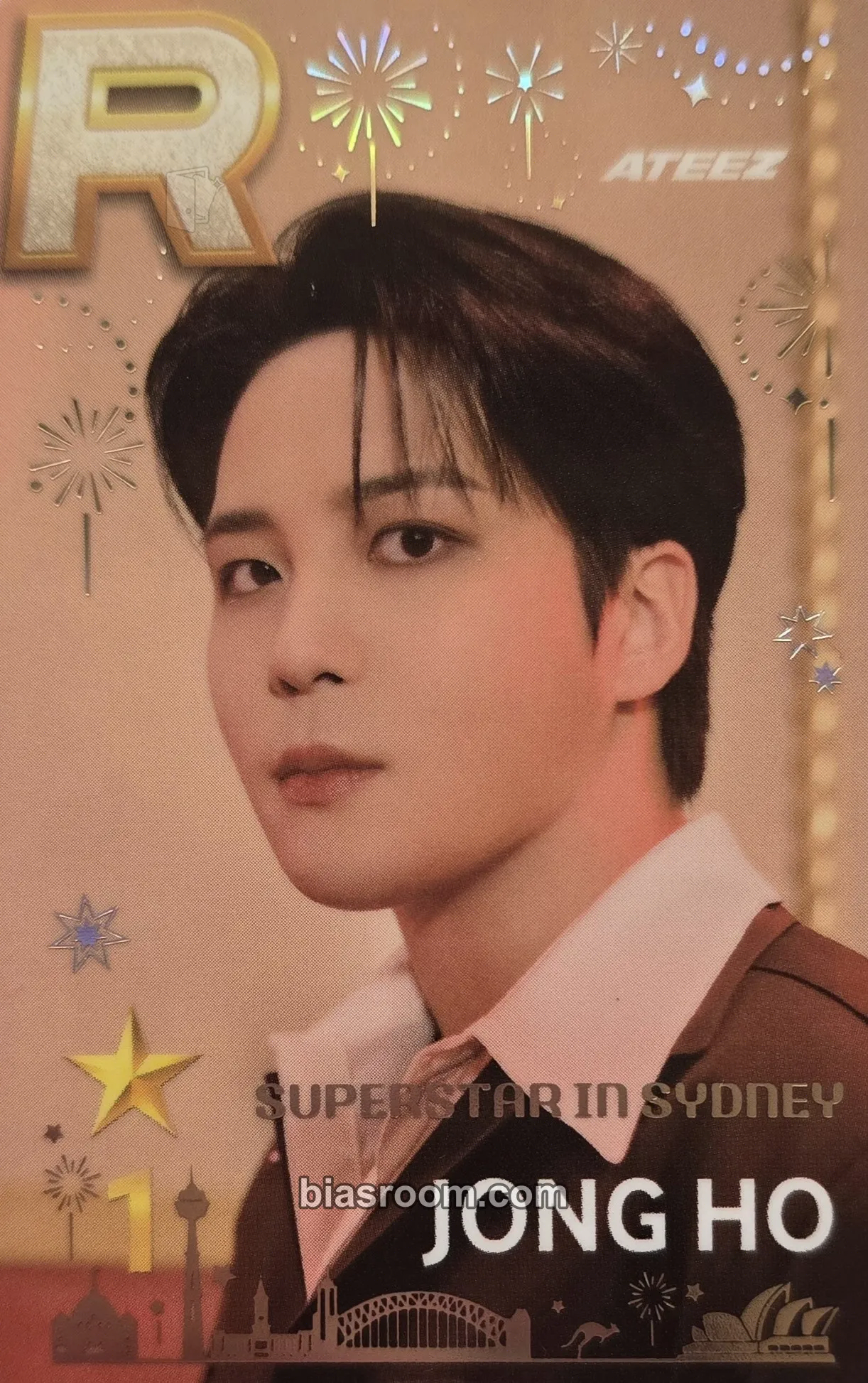 Jongho SUPERSTAR × ATEEZ Photocard - ATEEZ - ATEEZ K-pop photocard