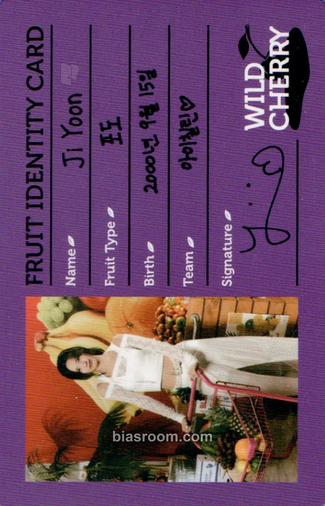 Jiyoon Wild Cherry Photocard - ICHILLIN’ - ICHILLIN’ K-pop photocard