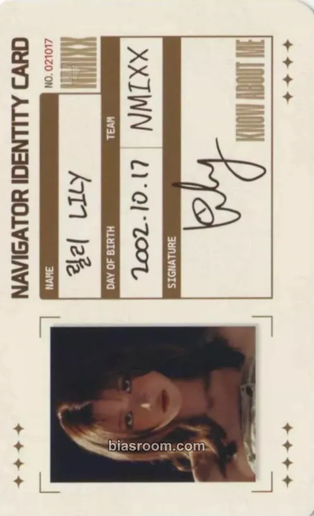Lily Fe3O4: FORWARD Photocard - NMIXX - NMIXX K-pop photocard