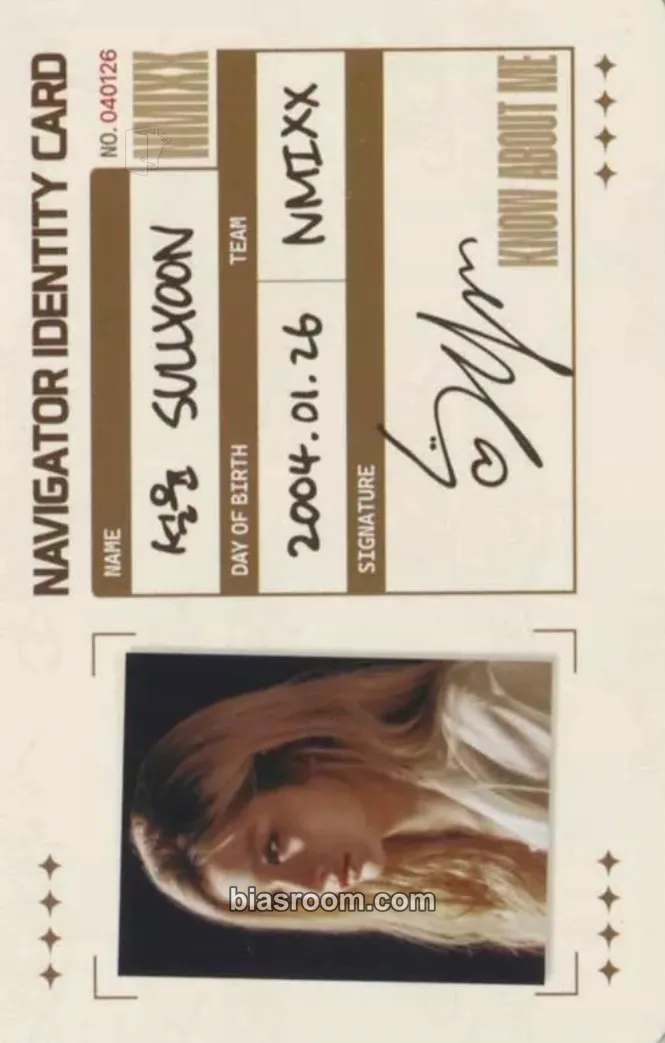 Sullyoon Fe3O4: FORWARD Photocard - NMIXX - NMIXX K-pop photocard
