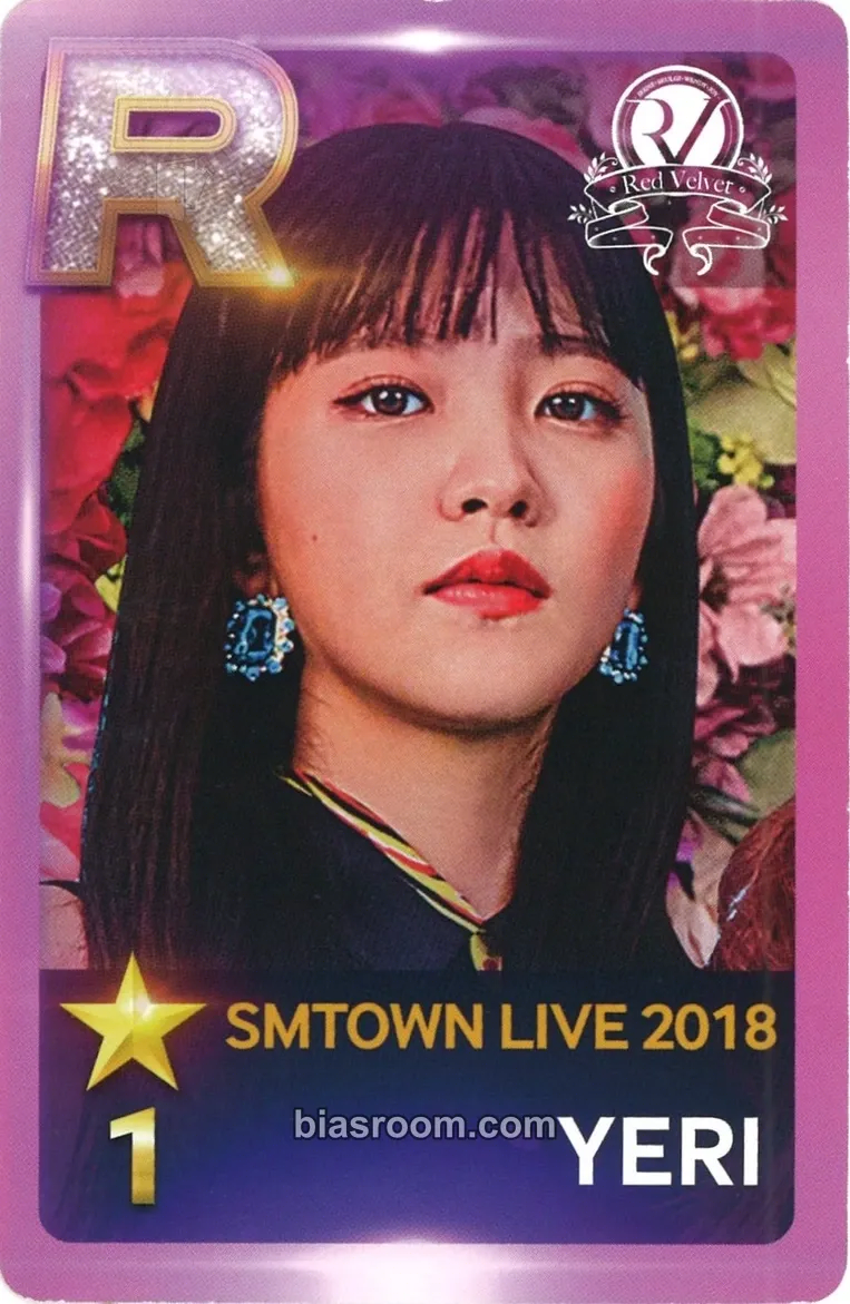 Yeri SMTOWN LIVE 2018 Photocard - Red Velvet - Red Velvet K-pop photocard