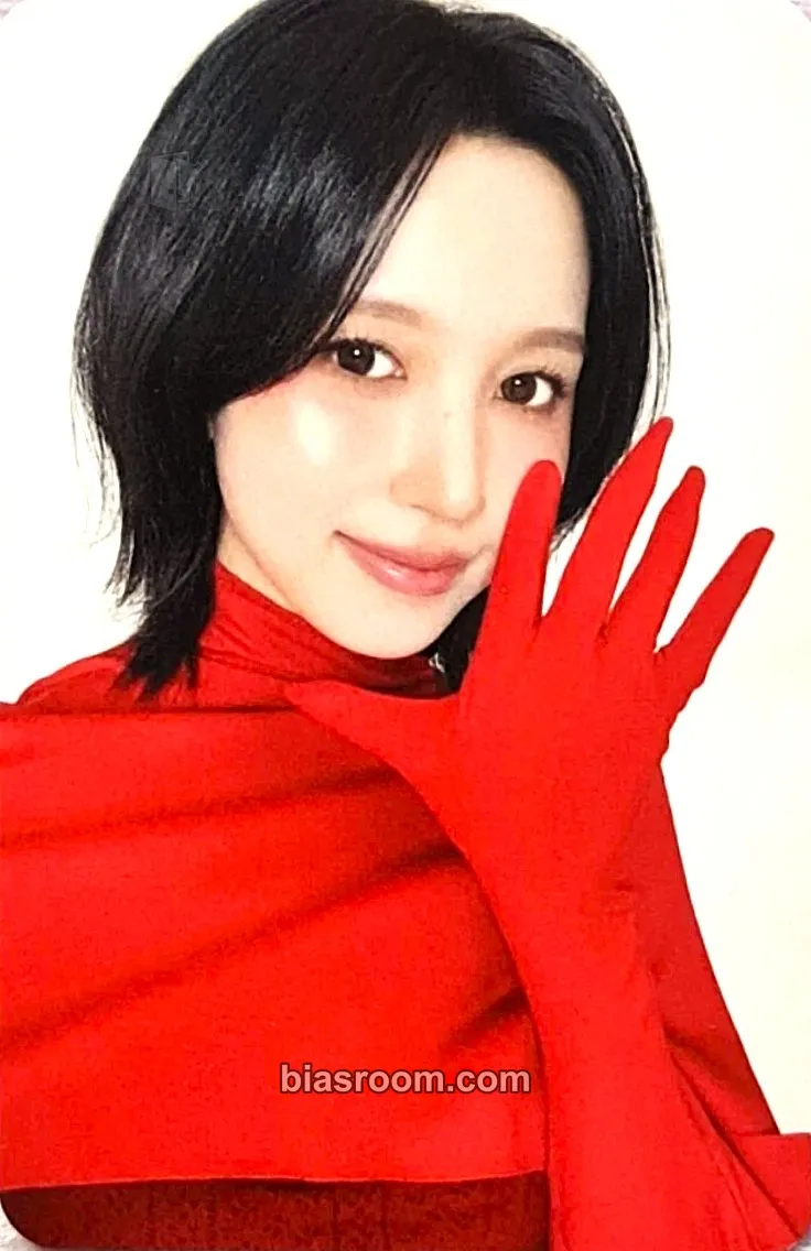 Mina 2026 Season’s Greetings: RED WHISPERS Photocard - TWICE - TWICE K-pop photocard