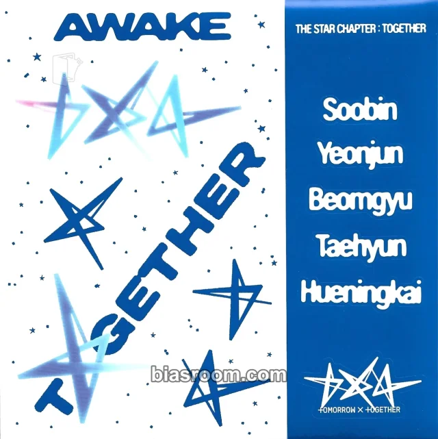 TOMORROW X TOGETHER - The Star Chapter: Together Album awake version sticker sheet album inclusion