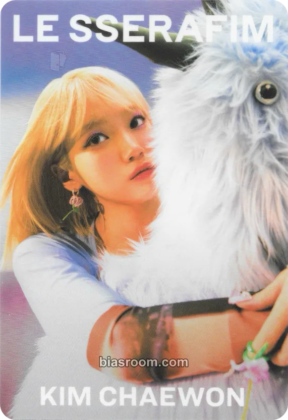 Kim Chaewon Bandai Namco Wafers x Le Sserafim Photocard - LE SSERAFIM - LE SSERAFIM K-pop photocard