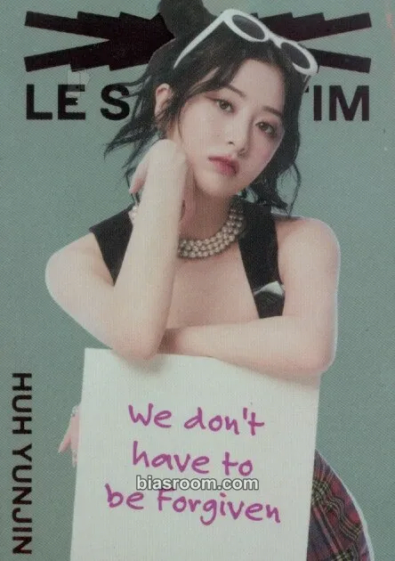 Huh Yunjin Bandai Namco Wafers x Le Sserafim Photocard - LE SSERAFIM - LE SSERAFIM K-pop photocard