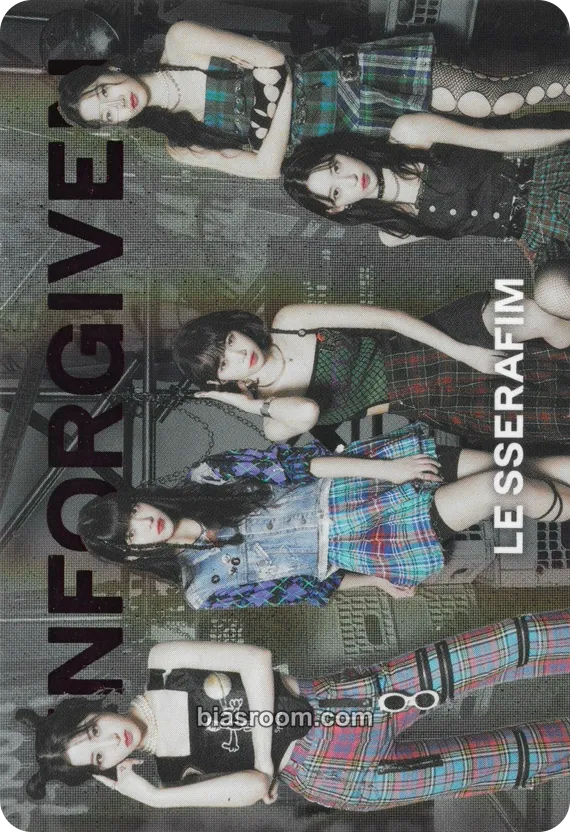 Bandai Namco Wafers x Le Sserafim Photocard - LE SSERAFIM - LE SSERAFIM K-pop photocard