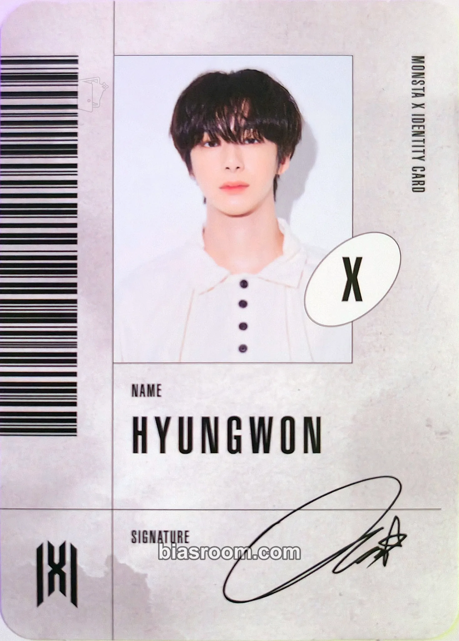 Hyungwon Follow - Find You Photocard - MONSTA X - MONSTA X K-pop photocard