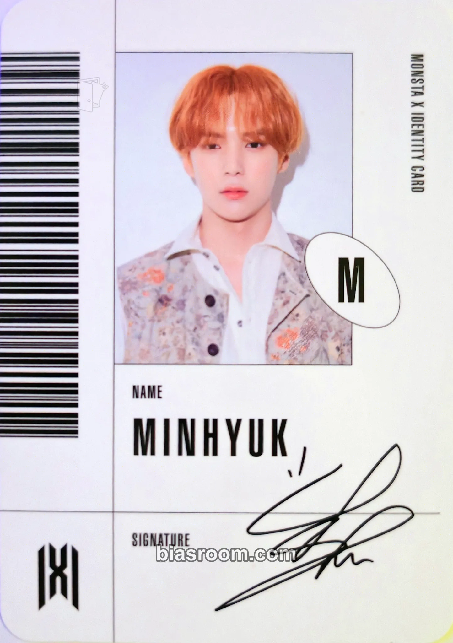 Minhyuk Follow - Find You Photocard - MONSTA X - MONSTA X K-pop photocard