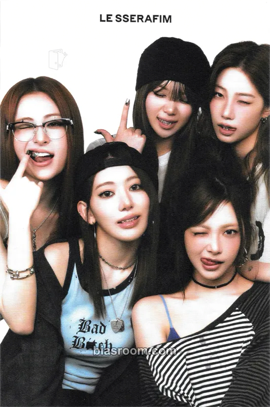 SPAGHETTI Photocard - LE SSERAFIM - LE SSERAFIM K-pop photocard