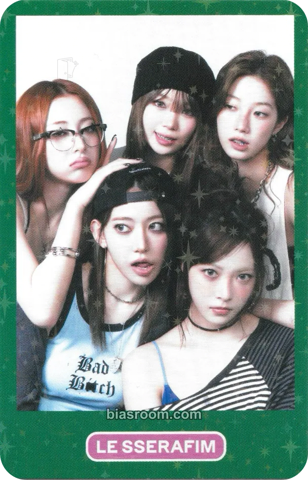 SPAGHETTI Photocard - LE SSERAFIM - LE SSERAFIM K-pop photocard