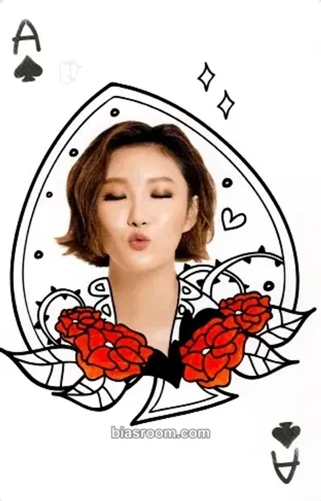 MAMAMOO - Hwasa - 2017 Moosical Curtain Call Event merch photocard set playing card