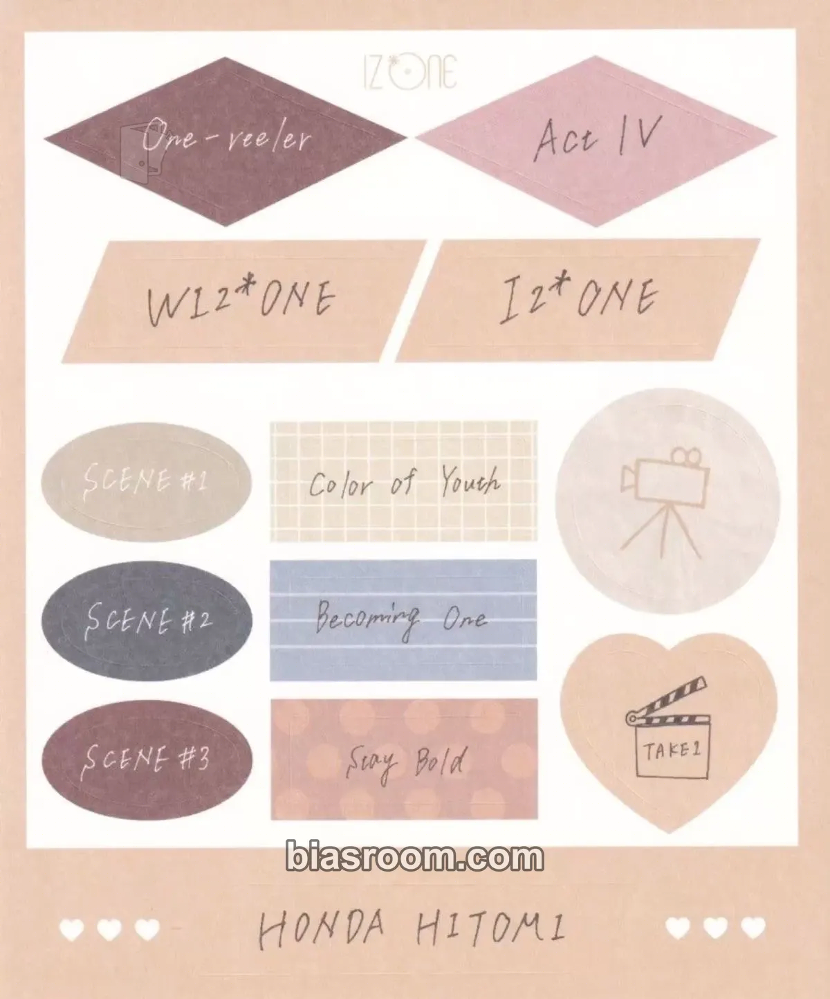Hitomi One-reeler / Act IV Photocard - IZ*ONE - IZ*ONE K-pop photocard