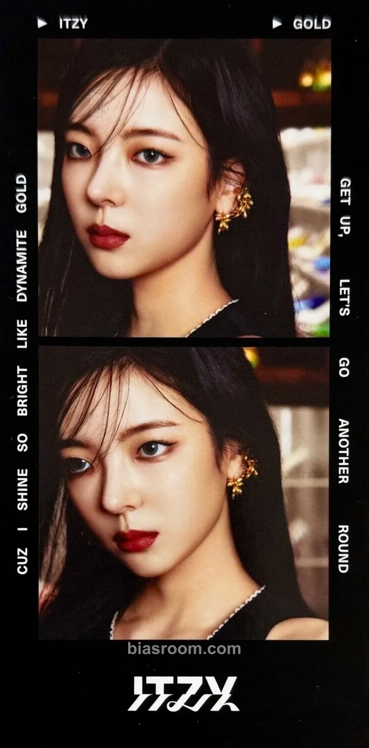 Lia GOLD Photocard - ITZY - ITZY K-pop photocard