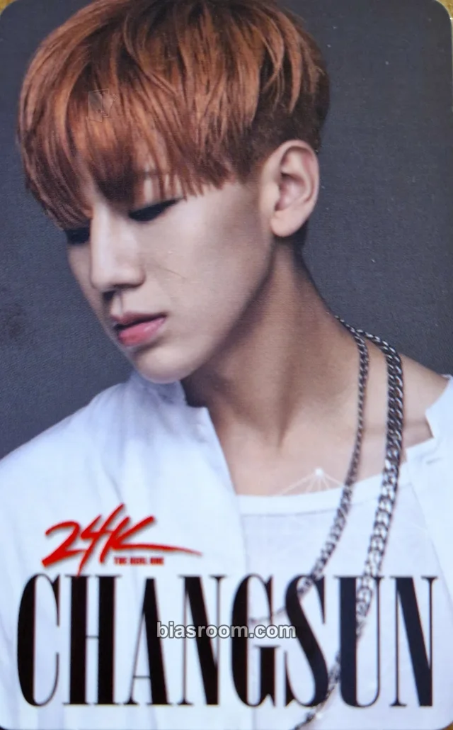24k+ - Changsun - THE REAL ONE Album album photocard