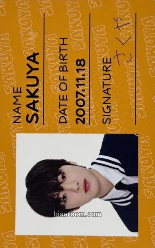 Sakuya NCT U niverse LASTART PRE-DEBUT TOUR Photocard - NCT WISH - NCT WISH K-pop photocard