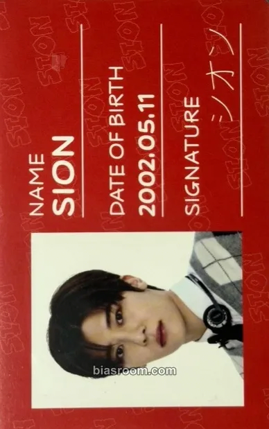 Sion NCT U niverse LASTART PRE-DEBUT TOUR Photocard - NCT WISH - NCT WISH K-pop photocard