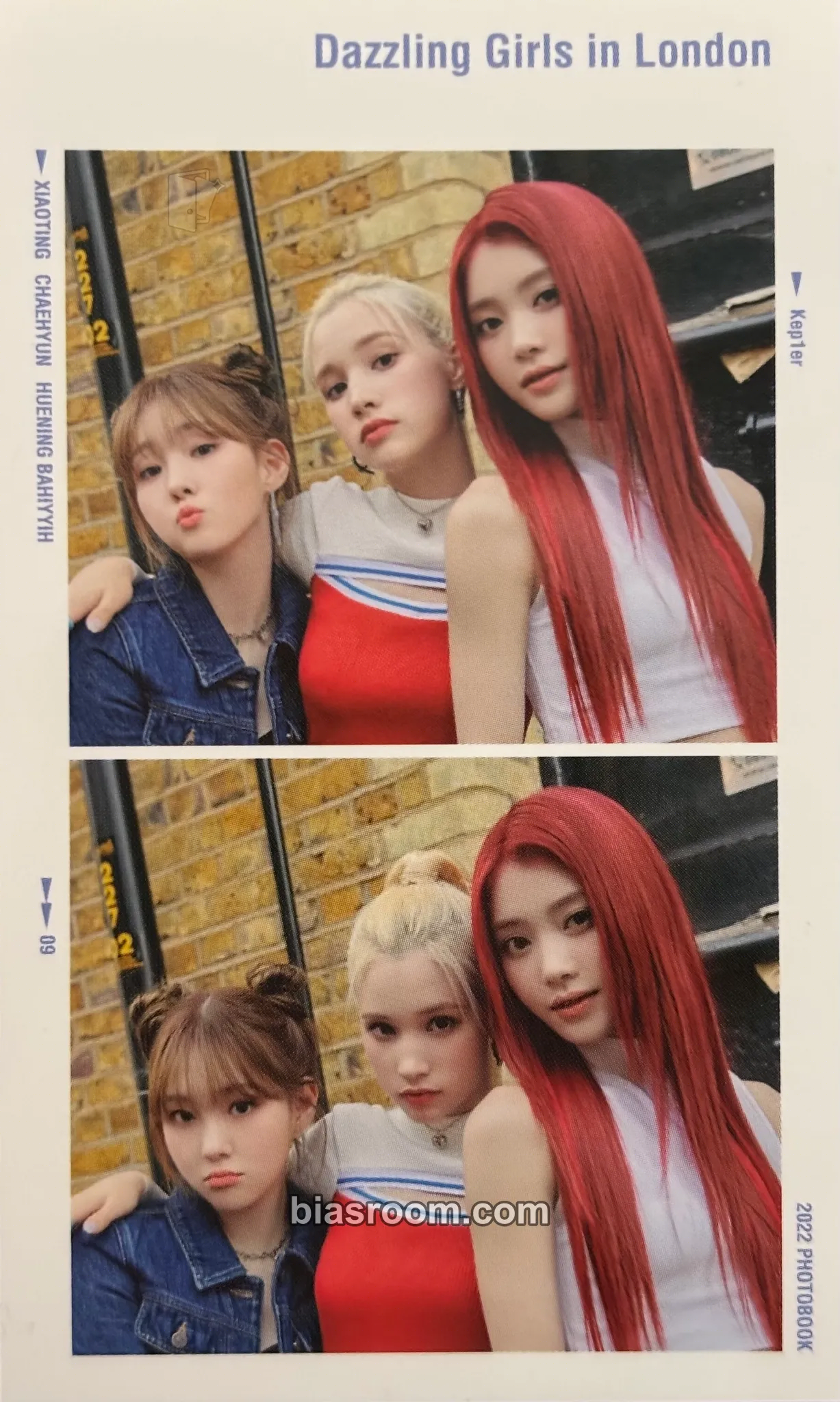 Dazzling Girls in London: Photobook Photocard - Kep1er - Kep1er K-pop photocard