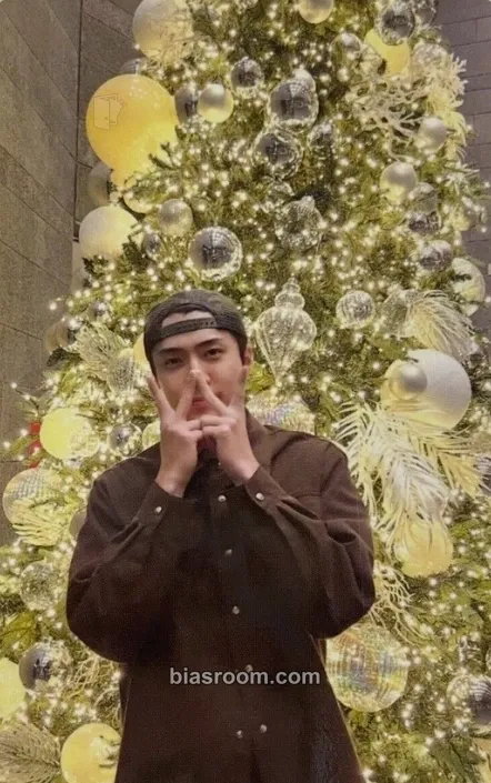 Sehun 2022 EXO Pink Christmas MD Photocard - EXO - EXO K-pop photocard