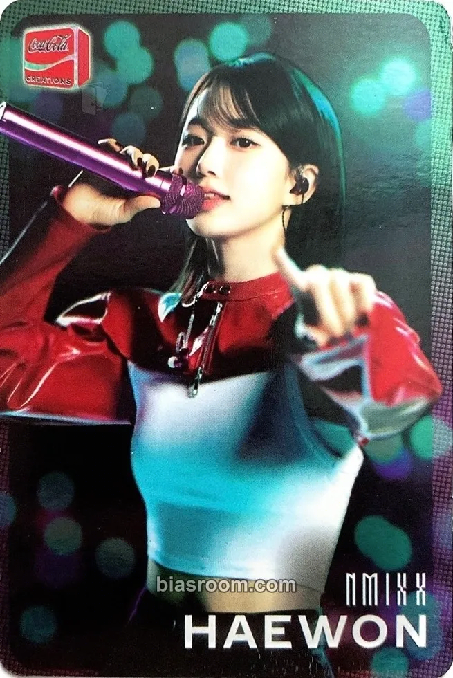 Haewon Coca‑Cola K-WAVE Zero Sugar Photocard - NMIXX - NMIXX K-pop photocard