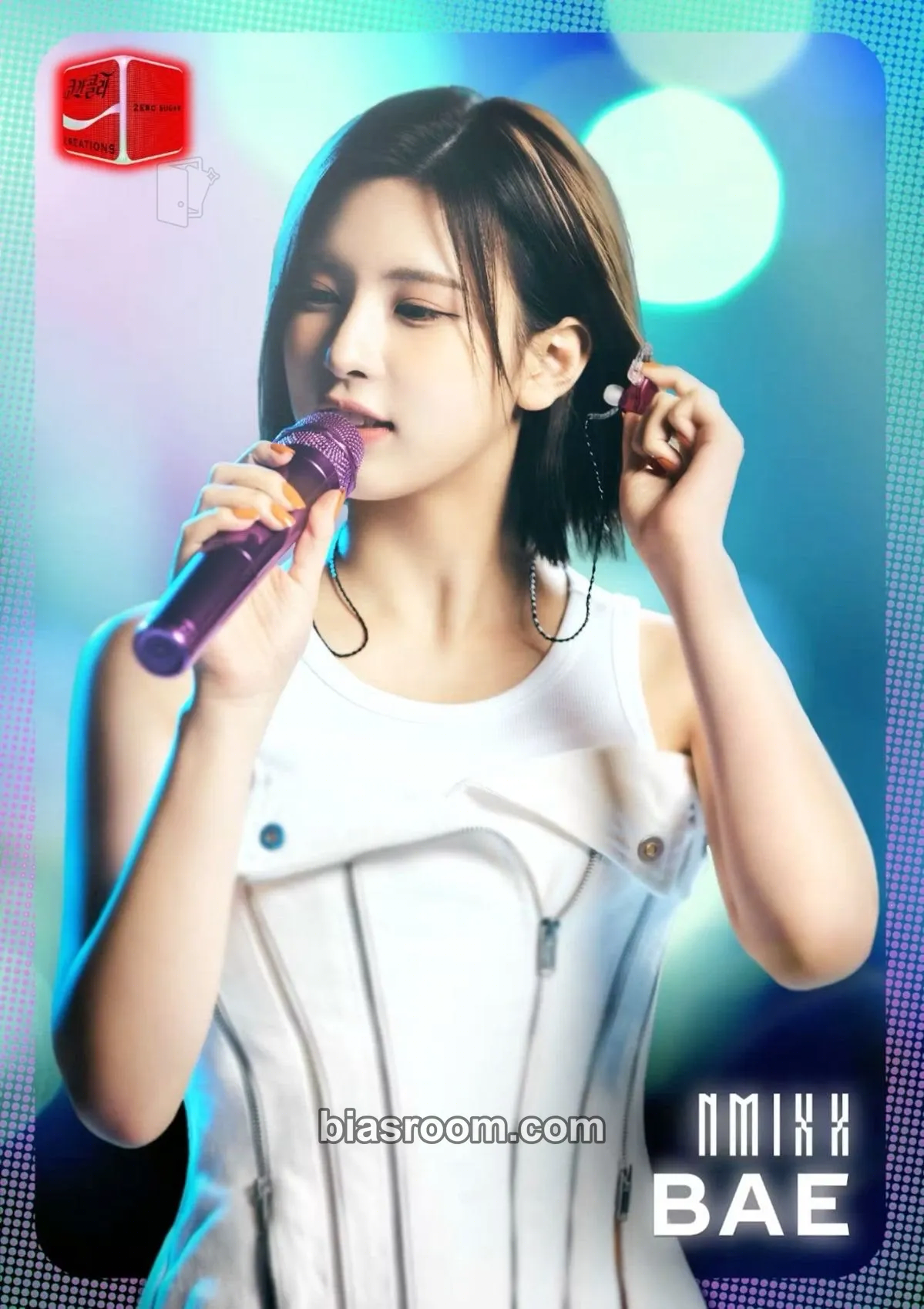 Bae Coca‑Cola K-WAVE Zero Sugar Photocard - NMIXX - NMIXX K-pop photocard