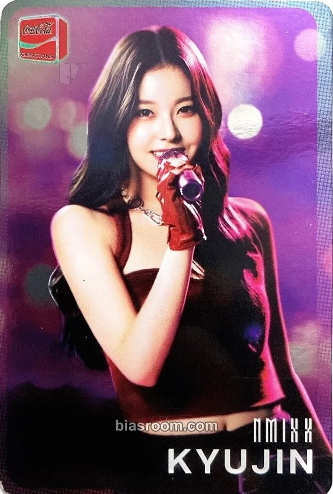 Kyujin Coca‑Cola K-WAVE Zero Sugar Photocard - NMIXX - NMIXX K-pop photocard