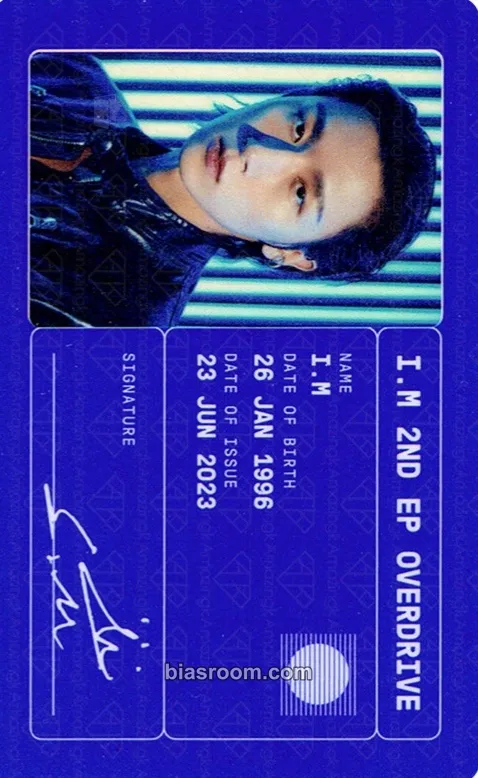I.M Overdrive Photocard - MONSTA X - MONSTA X K-pop photocard