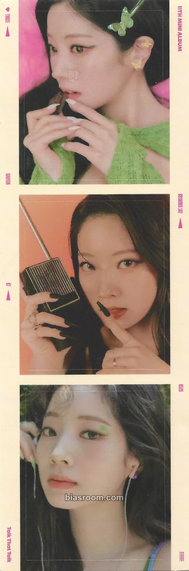 TWICE - Dahyun - BETWEEN 1&2 Album sticker sticker sheet album inclusion film strip