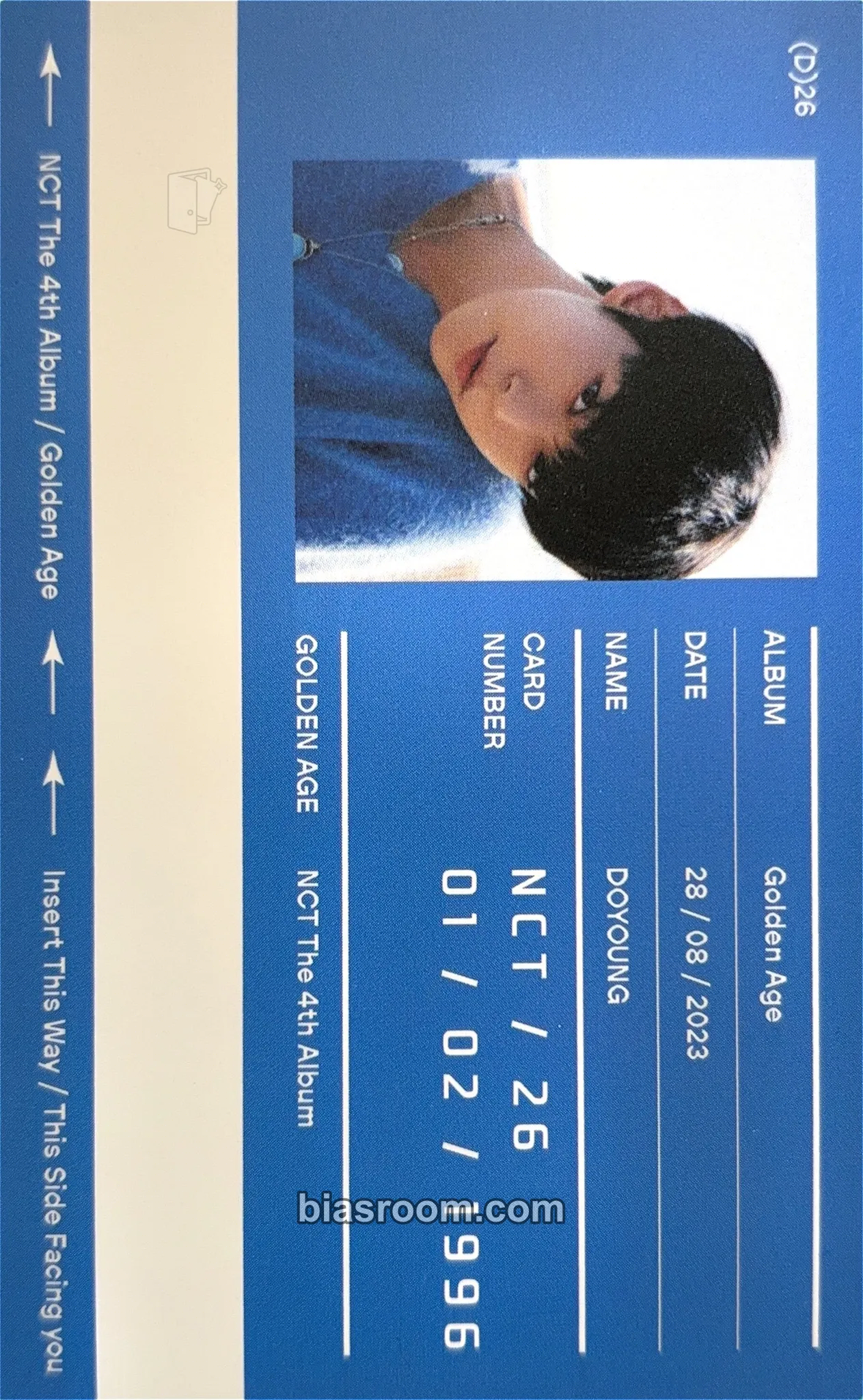 Doyoung Golden Age Photocard - NCT - NCT K-pop photocard