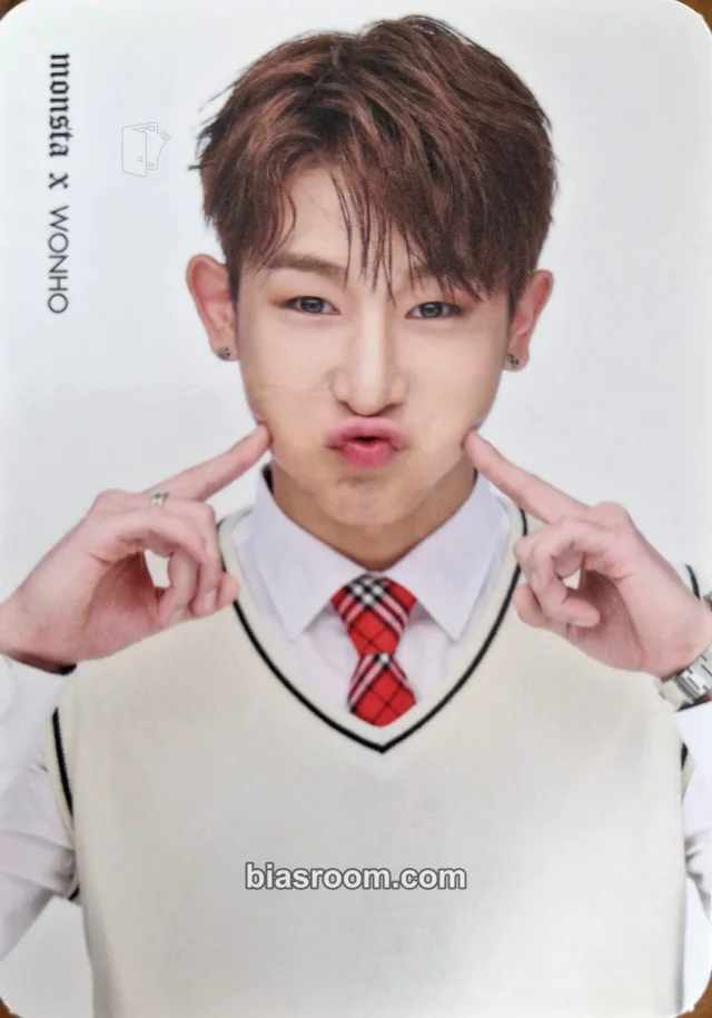 MONSTA X - Wonho - Rush Album album photocard blue version