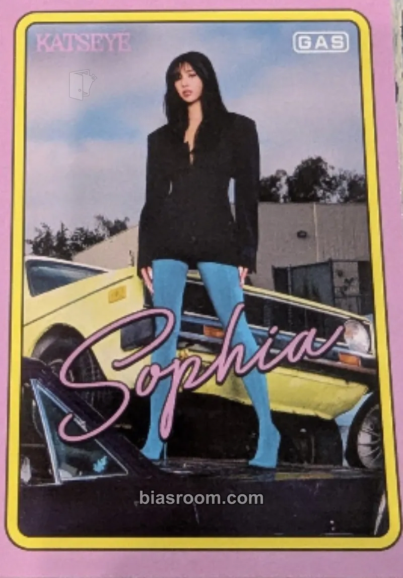 Sophia GAS Trading Cards Photocard - KATSEYE - KATSEYE K-pop photocard