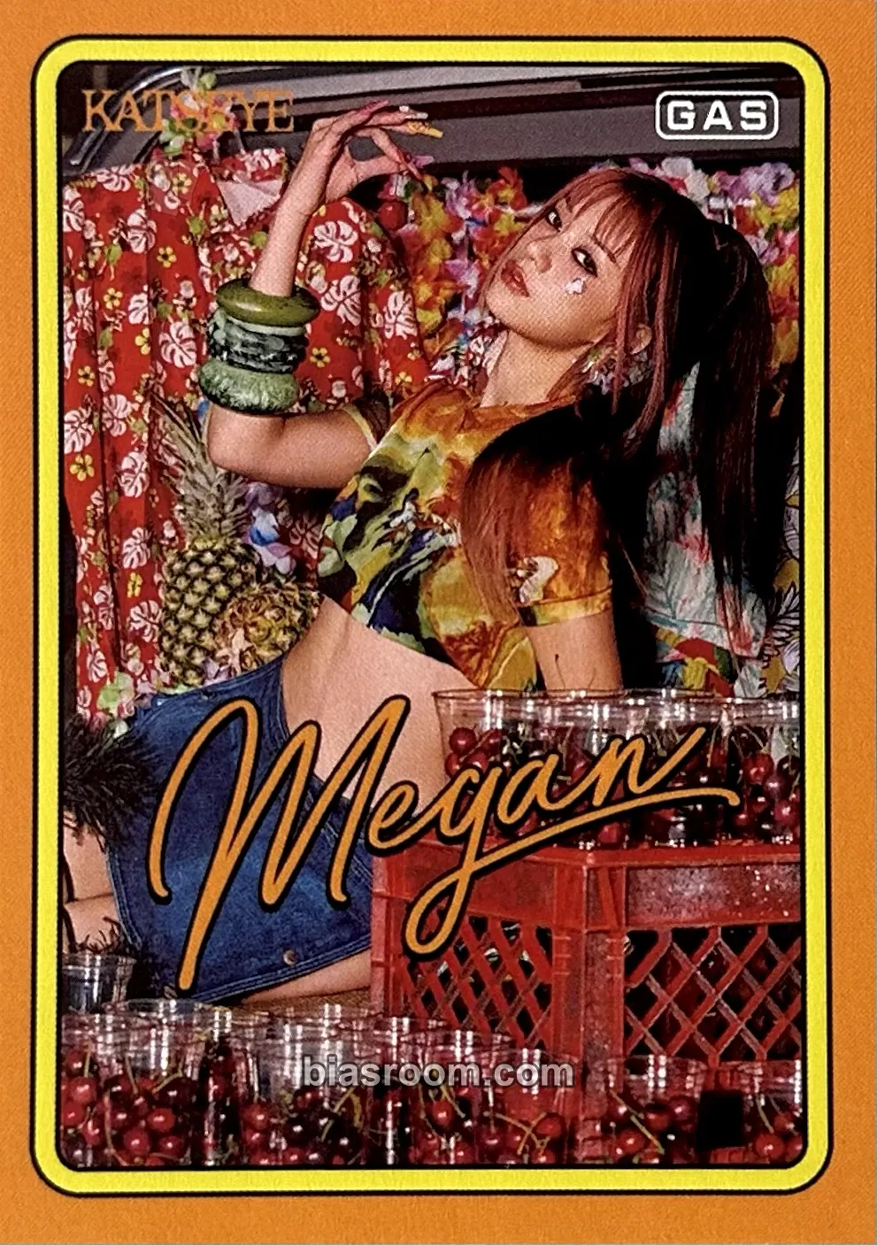 Megan GAS Trading Cards Photocard - KATSEYE - KATSEYE K-pop photocard