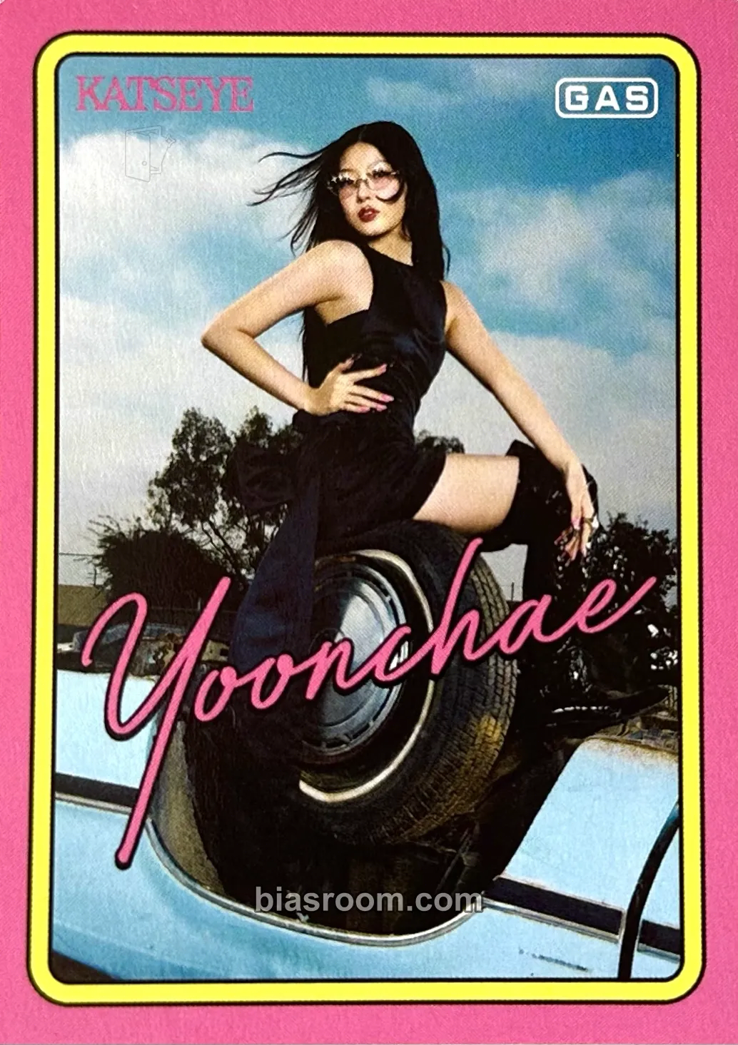 Yoonchae GAS Trading Cards Photocard - KATSEYE - KATSEYE K-pop photocard
