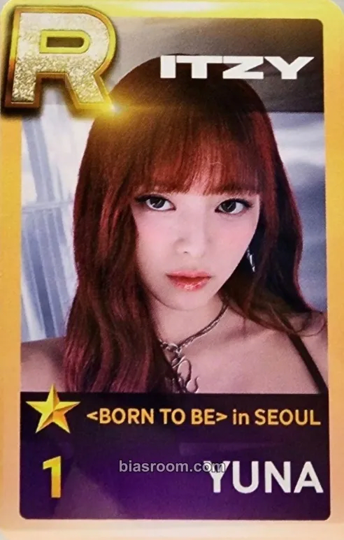 Yuna ITZY 2nd World Tour 'Born To Be' Photocard - ITZY - ITZY K-pop photocard
