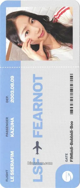 Kazuha Leniverse Photobook: 'FIMbidi-Bobbidi-Boo' Photocard - LE SSERAFIM - LE SSERAFIM K-pop photocard